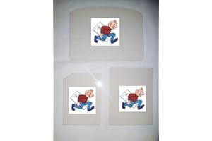 STOVESNBITS Clearview Vision 500 Stove Glass (377mm x 255mm-Plain)