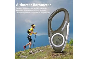 KEBONDS Leap-G Station Météo Mobile Altimètre Boussole Baromètre Thermomètre Hygromètre Randonnée Escalade Camping Sports De Plein Air Mini LCD Numérique Compas Altimètre Moniteur Météo Multi-Fonction