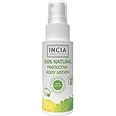 INCIA 100% Natural Protective Body Lotion Spray Lemon Eucalyptus Vegan For Newborn Baby Child 50 ml