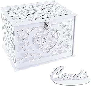 Hochzeits Kartenbox Mit Schlitz - Geldbox Mit 20 Karten & Deko