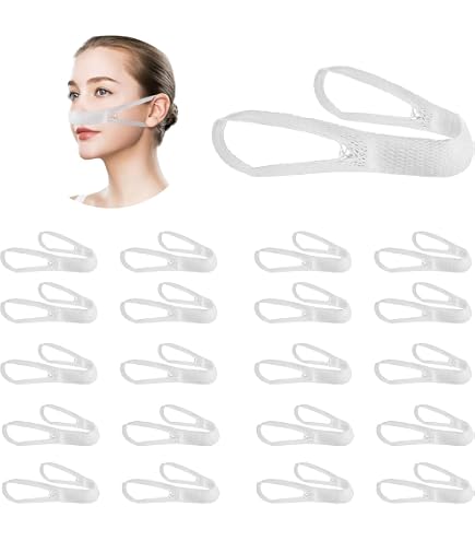 10 Pansements Nasaux élastiques - Gaze Absorbante, Fixation Derrière L'oreille Ou Tête - Soins Après Opération Nez, Saignements