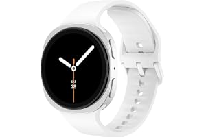 No Gap Bands Compatible with Samsung Galaxy Watch 8 Band 40mm 44mm/8 Classic 46mm, for Women Men Soft Sport Silicone Replacement Strap for Galaxy Watch 8 40mm 44mm/8 Classic 46mm Straps