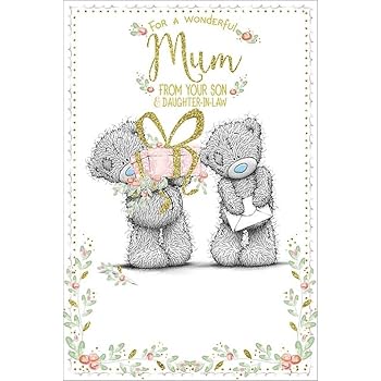 mothers day card from daughter and son in law