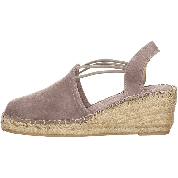 Espadrilles Femme Toni Pons Tala - Cuir, Talon Compensé 3.5 Cm Jute, élastiques Latéraux, Semelle Caoutchouc - Fabriqué En Espagne