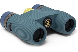 Nocs Provisions Standard Issue 10x25 Waterproof Binoculars, 10X Magnification, Bak4 Prism, Wide View Multi-Coated Lenses for Bird Watching, Hiking & Backpacking - Pacific Blue II