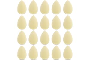 WLLHYF 20 sztuk mini gąbek do makijażu, blender Soft Powder Puffs kolorowe tłoczone puffs do puder mineralnych, kosmetyków, suchy podkład, narzędzie kosmetyczne