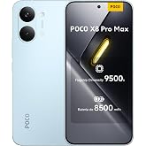 XIAOMI POCO X8 Pro MAX Smartphone 12+512GB Blue 8500mAh Battery | 6.83" 1.5K 120Hz AMOLED Display, Dimensity 9500s, 50MP Ligh
