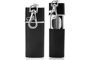 HENGBIRD 2 PCS Mini Portable Pocket Ashtray, Portable Ashtray Smell Proof Mini Pocket Keychain Cigarette Ashtray Holder Pocket Ashtray for Outdoor Travel Use Pocket Smoking Ash Tray