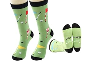 SOLO-PRO MASTER YOUR GAME RUDE Novelty Golf Gift Socks for Men | GOLF W*NKER | Tacky Golf Themed Joke Design