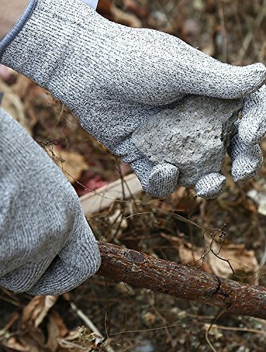 oumeiou Schnittfest Handschuhe Küche Arbeiten Sicherheit Handschuhe für hand Schutz und Arbeiten Level 5 - 5