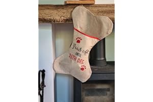 DECSEE Pet Christmas Stocking - Dogs (Bone shaped) Paws Off until 25th Dec!