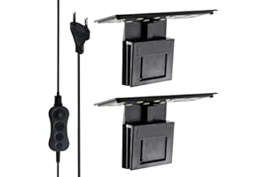 Nizirioo X3 - Iluminación LED para acuario (220 V, 6 W, 2 piezas, para plantas acuáticas y peces, luz Nano para acuario