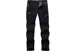 HFDWYJ Pantalon d'hiver doublé en Polaire pour Femme - Imperméable - Coupe Doublure Chaude - Pantalon de Ski - Pantalon de Snowboard - Pantalon de Trekking