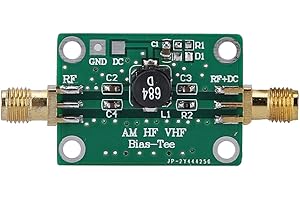 CCYLEZ Amplifier Bias Tee, RF Wideband Amplifier Coaxial Feed Bias Tee for HAM Radio, RTL SDR LNA, Green