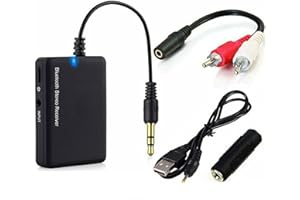 FAMKIT Bluetooth Empfänger für TV, Drahtloser Stereo Audioempfänger mit 3,5-mm Buchse, Universaladapter für Heim/Auto Audio Stereoanlage