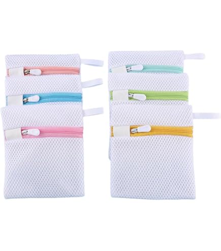 GEEKHOM Set Da 8 Reti Per Lavatrice: Sacchetti Con Cerniera Per Capi Delicati, Biancheria Intima, Reggiseni, Calze E Maglieria, Di Varie Forme E Dimensioni - 3