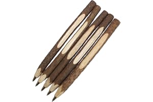 Gullor 5PCS Creative origine écologique Bois Stylo à bille