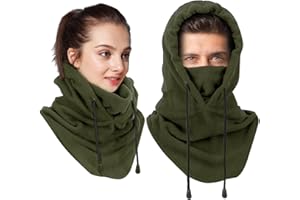 VICTERR Balaclava Face Mask Winter Windproof Ski Mask Balaclava Thermal Fleece Face Masks Neck Warmer Outdoor Sports Face Cover Hat Snood for Men Women for Motorcycle Skiing Running Biking Unisex