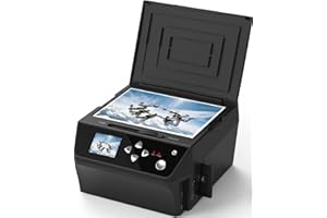 DIGITCONVERT Multiscanner für Fotos, Dias und Negative, Konvertiert Negative und Filmdias 35mm, 110 in JPEG, inkl. Bildbearbeitungssoftware, 8GB Speicherkarte