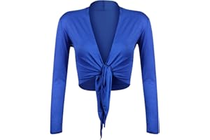 GLAMEXX24 Bolero Donna Elegante Coprispalle Giacchetta con Maniche Lunghe Top Bolero Cardigan da Sera Casual per Matrimonio Cerimonia Festiv