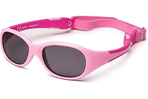 Kiddus Lunettes De Soleil pour Bébés. A Partir De 0 Mois. Filtre Solaire UV400. Très Flexibles. Incassables. Sans BPA.Fabriquées en Une Seule Piece. Garantie à Vie!