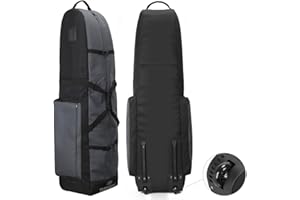 LEHAK TurnWay Foldable Golf Travel Bag, Heavy Duty 900D Polyester Golf Club Bag Waterproof Golf Carry Bag Travel Case Cart Bag with Wheels, Soft-Sided Spacial Size for Golf GearTransportation