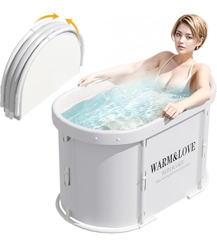 Vasca Pieghevole Per Adulti - 102 Cm Per Spazi Piccoli | Portatile E Pratica Per Doccia E Camper - Foto 5