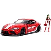 Jada, 253255053, Robotech, Die-Cast (Metal), Toyota Supra, Serbest Tekerlek, A&ccedil;ılabilen Par&ccedil;alar (Kapı, Kaput ve G&ouml;vde), Miri