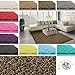 Produktbild Floori Shaggy Hochflor Teppich - 200x290cm - moderner Wohnzimmerteppich - braun