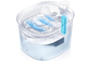WellToBe Fontanna dla kotów na baterie, bezprzewodowa fontanna do picia dla kotów i psów z czujnikiem ruchu, 2,5 l, inteligentny dozownik wody z ultralekką pompką, nie zawiera BPA