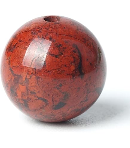 Perlin Mahogany ossidiana - Perle di gemma di diaspro rosso 8 mm
