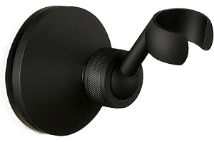 NatureSculpt Magnetic Shower Head Holder, 360° Swivel, Robust and Durable Material, Perfect for Van/Motorhome/Box Van, Water and Rust Resistant, Safe and Non-Slip (Matte Black)