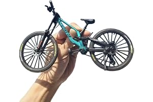 Generisk cykelmodelldekoration, 1:6 mountainbikemodelleksak, fingercykelmodeller, fingermountainbikemodeller, ornament, miniatyrfingercykel, minibencyklar (grön-39)
