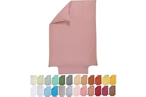 P'tit Basile - Funda nórdica para edredón - 100x140 cm - Rosa Antigua - 100% algodón orgánico 57 Hilos/cm2 - Saco nórdico para Cuna Cama de bebé o niños pequeños