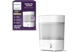 Philips Avent Premium Baby Bottle Steriliser and Dryer, Removes 99.9% of Bacteria, Chemical Free, Capacity 6 Bottles/Teats/Accessories, Model SCF293/01