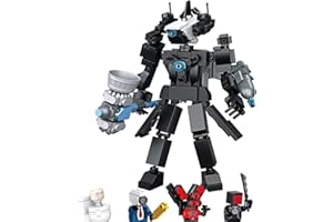 Kouipoie 540PCS Skibidi Building Blocks Toilet Toys, Regalo Camera Man Titan Speaker Man TV Man, Niños y Adultos Regalo Hombre Cámara Hombre Altavoz Titán Hombre TV. (3315)