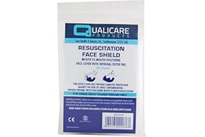 TAHOEBAY Rebreath CPR Mouth to Mouth Resuscitation Face Shield with Valve (Pack of 10)