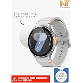 Samsung Galaxy Watch 7 44mm Uyumlu Kolay Uygulama Aparatlı G&uuml;&ccedil;lendirilmiş Temperli Cam Ekran Koruyucu