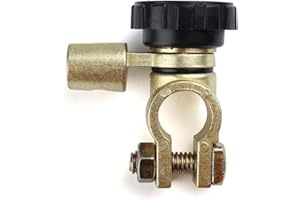 LotFancy Morsetto Interruttore Stacca Batteria per Auto Camion Barche camper ATV, interruttore di interruzione batteria 12V 24V, interruttore di batteria resistente a 360 gradi