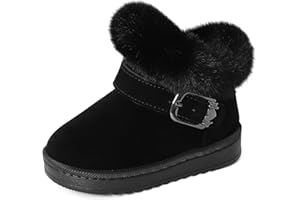 MK MATT KEELY Stivali Neve Bambina Scarpe Stivaletti Invernali Ragazze con Suola Antiscivolo in Gomma e Fodera Calda