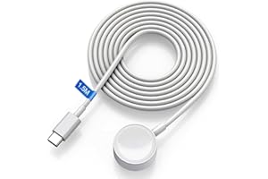 CELLHELMET Chargeur Rapide pour Apple Watch [Certifié MFi] 2024 Apple (1.5m) Watch de Charge Rapide Magnétique USB‑C Câble,Charge Magnétique à Induction sans Fil avec Apple Watch Series 9/8/7/6/5/4/3~1,Ultra 2/1