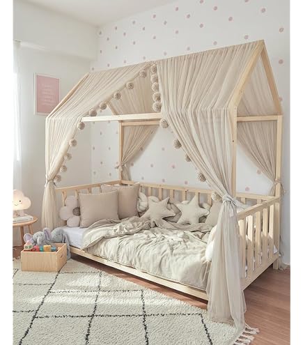Cielo Letto Con Passanti Regolabili Baldacchino Per Letto A Casa LIAN