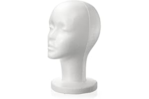 ZHOUBAA ZHOUBA Female White Foam Mannequin Hat Cap Wig Women Head Display Holder Model