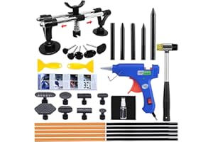 RANDALFY Kit de débosselage sans peinture - Débosselage, kit de débosselage avec largeur réglable Débosselage en or pour débosselage de carrosserie, débosselage mineur et débosselage profond