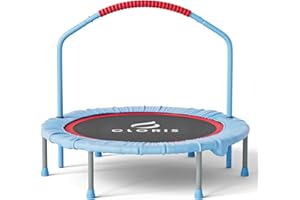 CLORIS 101,6 cm faltbares Fitness-Trampolin – maximale Belastung 220bl, Rebounder mit verstellbarem Schaumstoffgriff Indoor/Outdoor, Fitness, Körperübung