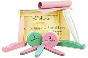 P-shine Kit de manucure japonaise professionnel avec soin et instructions (français non garanti) pour les ongles endommagés