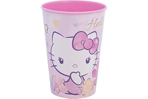 Stor Hello Kitty Wiederverwendbarer Kinderbecher aus Kunststoff, 260 ml