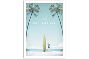 Wall Editions Art-Poster - Visit California - Henry Rivers