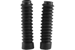 ACOUTO Copri Forcella, Copri Forcella Anteriore per Moto 230x42mm Ghette Gators Stivali Parapolvere Antiurto(nero)