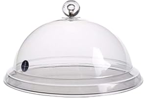 chinejaper Cloche de fumage en plastique transparent pour fumoir - Accessoire pour fumoir - 8/10/12"